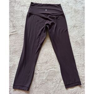 Lululemon Women's Wunder‎ Under Crop Deep Luxe Sz 6